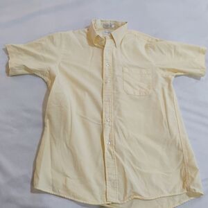 Van Heusen Pale Yellow Short Sleeve Button-Down Shirt